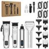 Men's 4-Piece Grooming Kit: Clippers, Razors, Nose Hair Trimmers, and Electric Hair Engraving Clippers