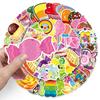 50 Colorful Candy Doodle Personalized Cartoon Children's Guka DIY Mobile Case Suitcase Stickers Waterproof