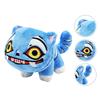 YOUKUKE Demon Hunter Plush Toy, Roaring Tiger Design, Collectible Doll for Kids and Adults, 18*10cm, Blue