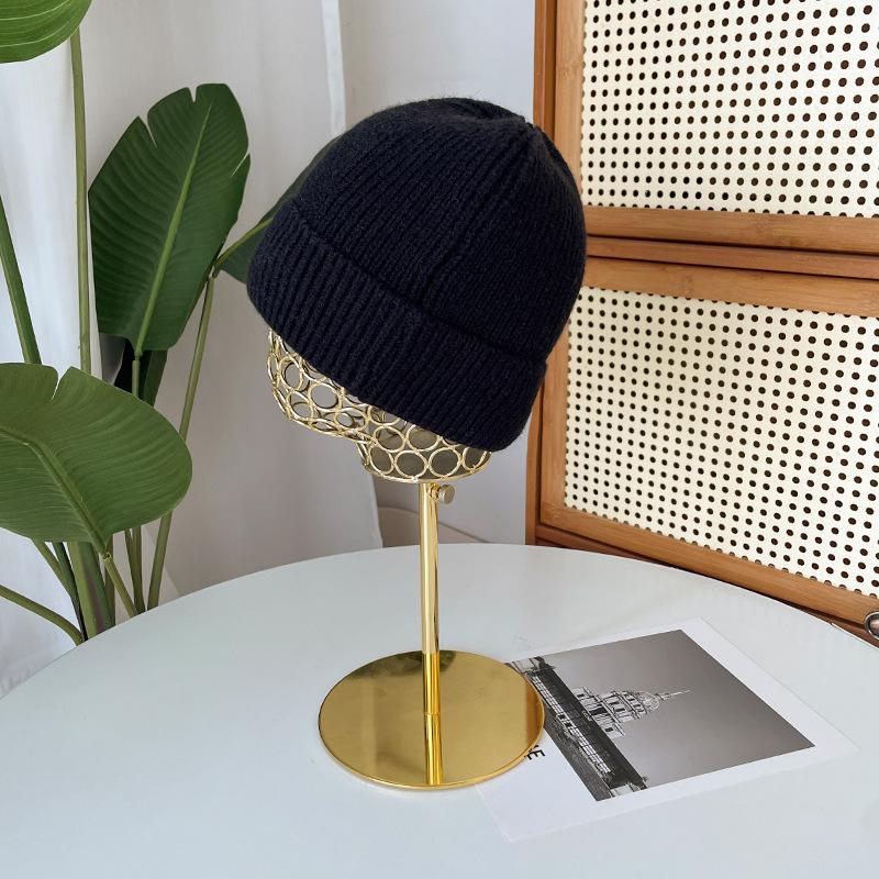 Light Board Knitted Wool Hat Women's Autumn and Winter Big Head Circumference Thickened Warm Cover Cold Hat Versatile Ear Protection Bag Head Hat Men
