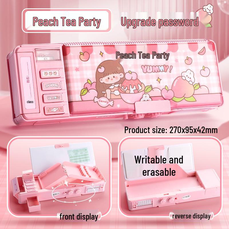 

Многофункциональный пенал для мальчиков Kaba Bear с кодовым замком и игрушечными механизмами