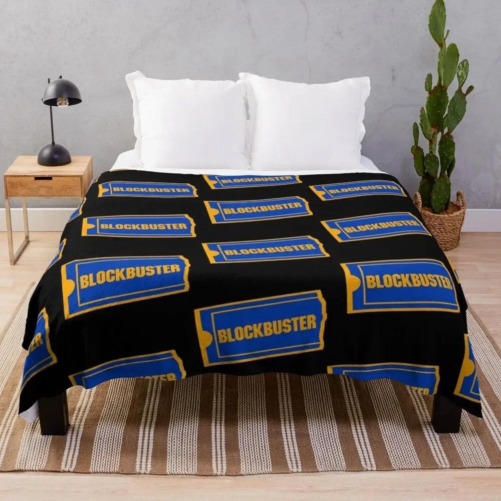 Blockbuster Logo Throw Blanket Softest Thermal Sleeping Bag Bed Fashionable Blankets 100X150CM