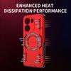 KEYSION Hollow Heat Dissipation Case for Xiaomi POCO X7 Pro Silicone+PC Magnetic Cooling Shockproof Phone Cover for Redmi Turbo4