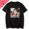 Playera Baekhyun EXO Essential Cotton T Shirt Camiseta Hombre Oneck Short Sleeve Ropa De Mujer 2000s Clothes Y2k Tees