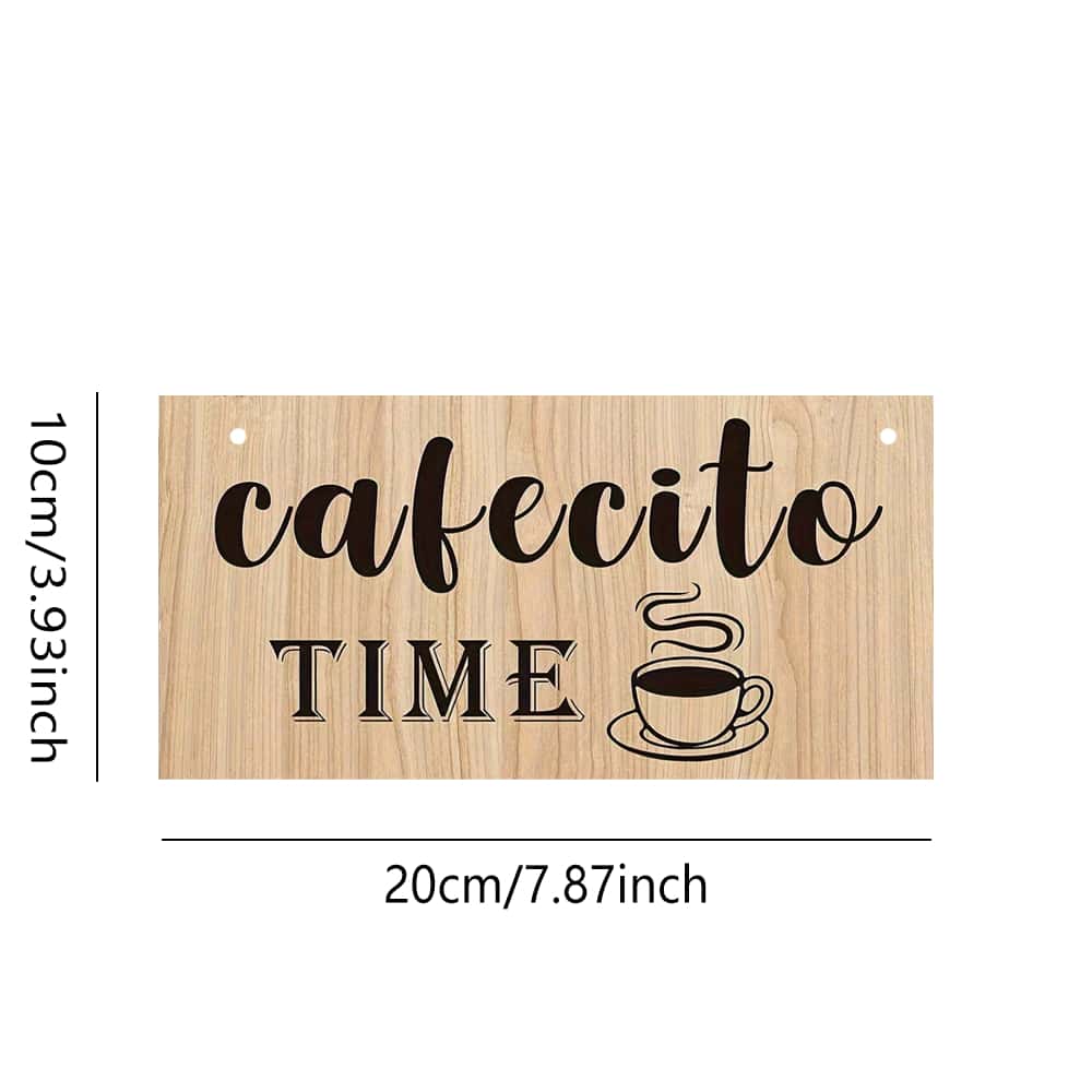 

1pc, creative wooden handicraft door sign, rectangular sign decorative sign home pendant, suitable for cafe, living room