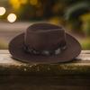 Wide Brims Wool Hat for Adult Stage Performances Hat Theme Party Costume Hat Masquerades Dressing Hat Music Festival Hat