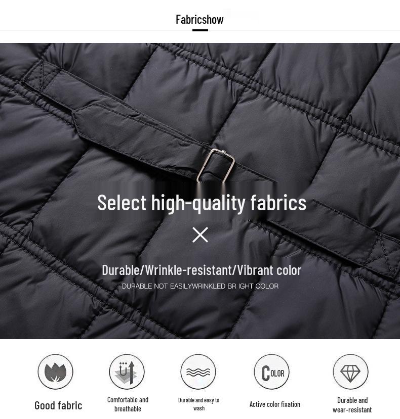 Męska zimowa kamizelka z polaru Woodpecker - Bezrękawnik z dekoltem V dla osób w średnim wieku i starszych