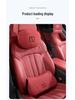 Cuscino Poggiatesta e Lombare Universale Zeekr 7X - Comfort per Tutte le Stagioni per Lunghi Viaggi - Accessorio Rosso per Supporto Collo e Schiena