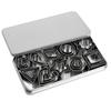 30 PCS Cookie Baking Tool Set Biscuit Moulds Cookie Cutter 10 Different Shapes with Storage Box Stainless Steel Material