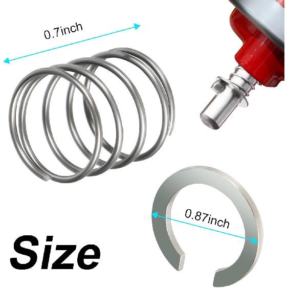 304 Stainless Spring and Washer For KitchenAid Mixers 3.5 Quarts to 7 Quarts Quick tall components