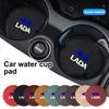 2PCS Car Coaster Cup Holder Anti-slip Accessories For Lada Vesta Niva Samara Kalina Largus Priora Xray Granta