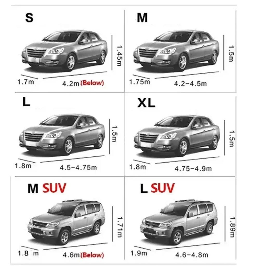 Copriauto Impermeabile Esterno Universale Protezione UV Copri Neve Antipolvere per Berlina Berlina Resistente ai Graffi Tuta per Auto Strumenti per Auto SUV