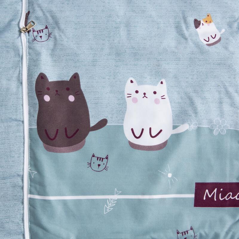 Cat Print 2-in-1 Cushion Blanket