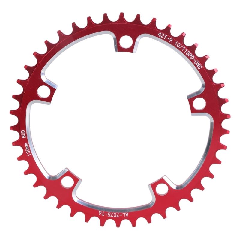 110BCD/130BCD Narrow Wide Chainring Aluminum Alloy Mountain Bicycles 5 Screws Round Chainring Direct Mounted Chainring