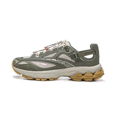 Li Ning Fuyao 2.0 Trail V3 Slip Resistant Abrasion Resistant Low Top Casual Running Shoes Women's White Green ARXW022-2