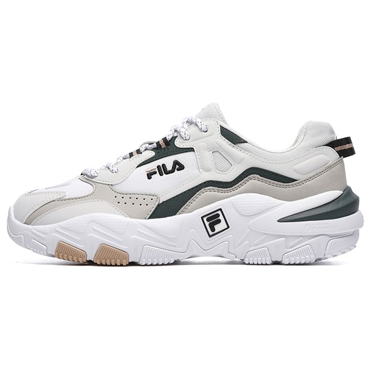 FILA Predator 2 Fabric Synthetic Leather Trendy Sports Low-Top Lifestyle Shoes Men sneakers Gray White F12M216132FNW