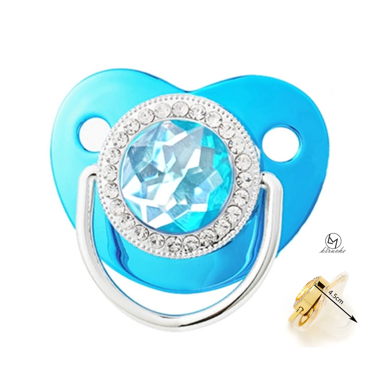 

Пустышка Nook Pigeon для включает стерилизацию предотвращает прогению и способствует спокойному Индивидуально упакована для спокойствия kiruche новорожденных, футляр, синий