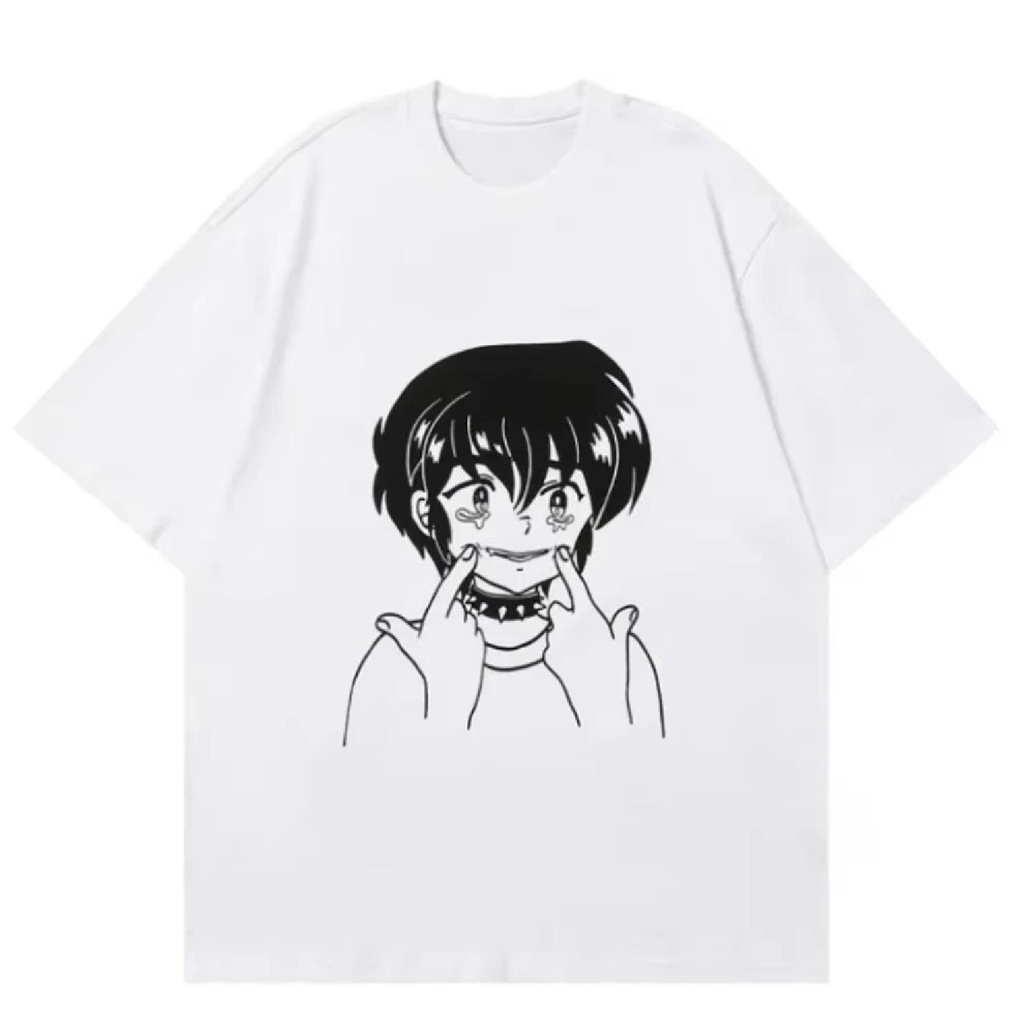 Casual Summer clothes Trendy Cartoon Printed Men s and Women s Comfort Cotton T-shirts Short-sleeved Loose Children s Clothing S