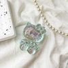 Cartoon Laser Colorful Kt Cat Mobile Phone Airbag Bracket Back Sticker Retractable Back Sticker Desktop Cat Support Frame