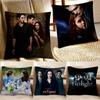 The Twilight Saga Edward Cullen Pillow Case Fashion Square Pillowcase Bedroom Sofa Room Ins Decoration Leisure