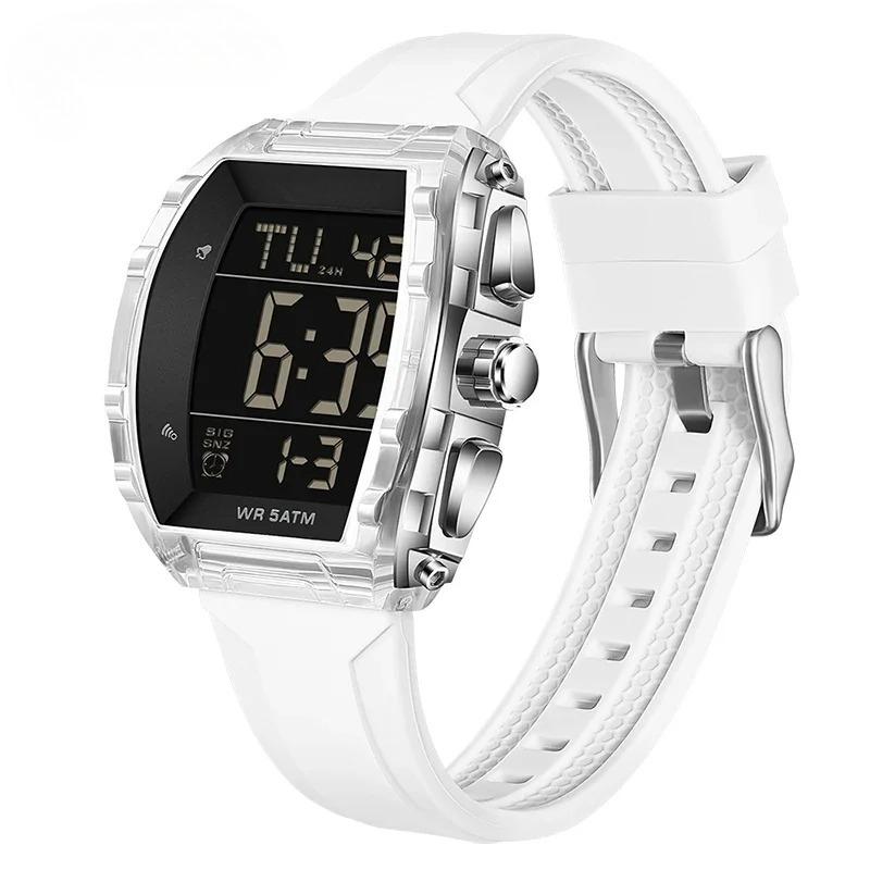 Men's Sports Electronic Watch Waterproof Countdown Calendar Night Light LED Digital Wristwatch