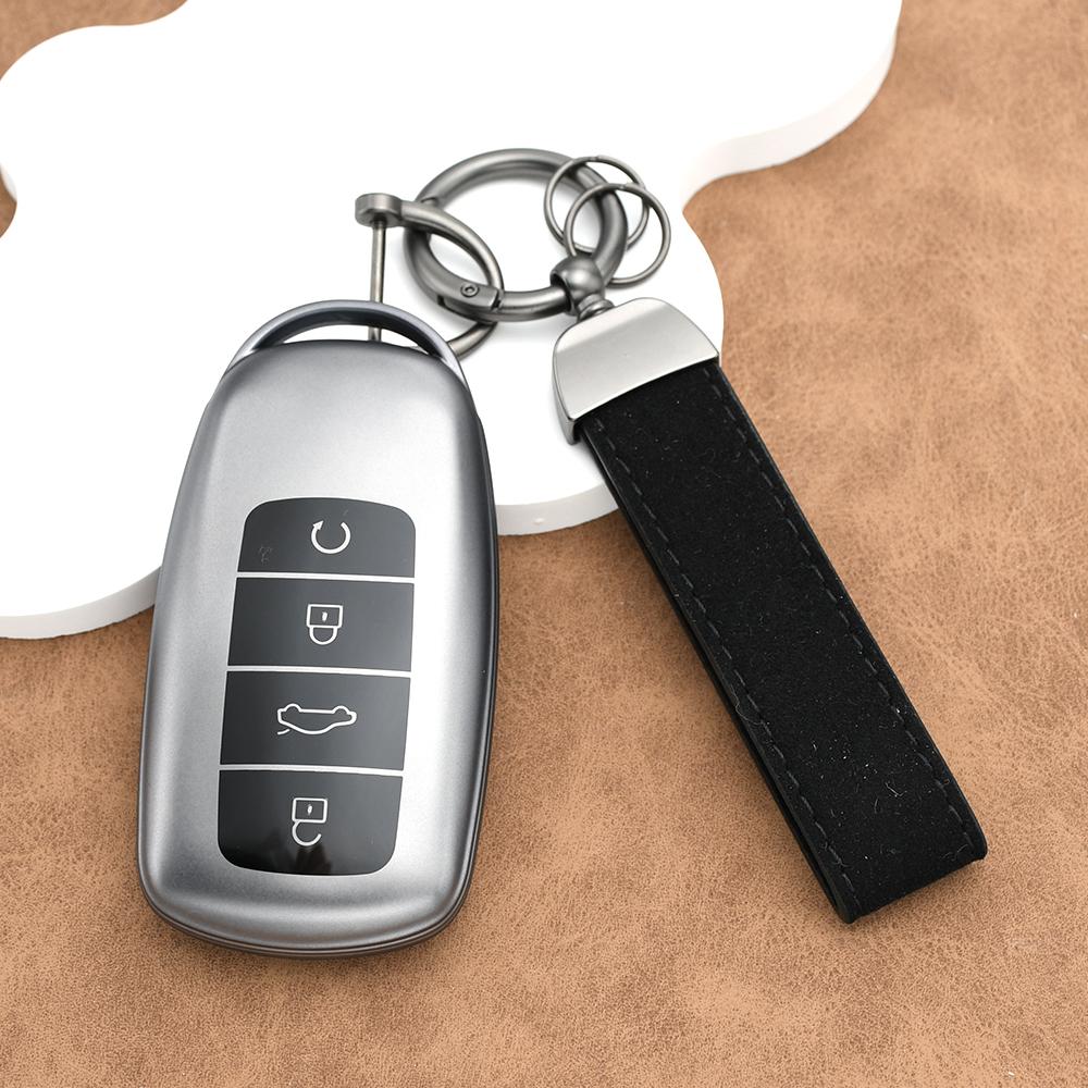 Gun Grey Tpu Fob For Chery Tiggo 7 Pro Max Omoda 5 C5 Modod Chery Tiggo 8 Pro Tiggo 8Plus New 5 Plus 7Pro Tpu Car Key Case Cover