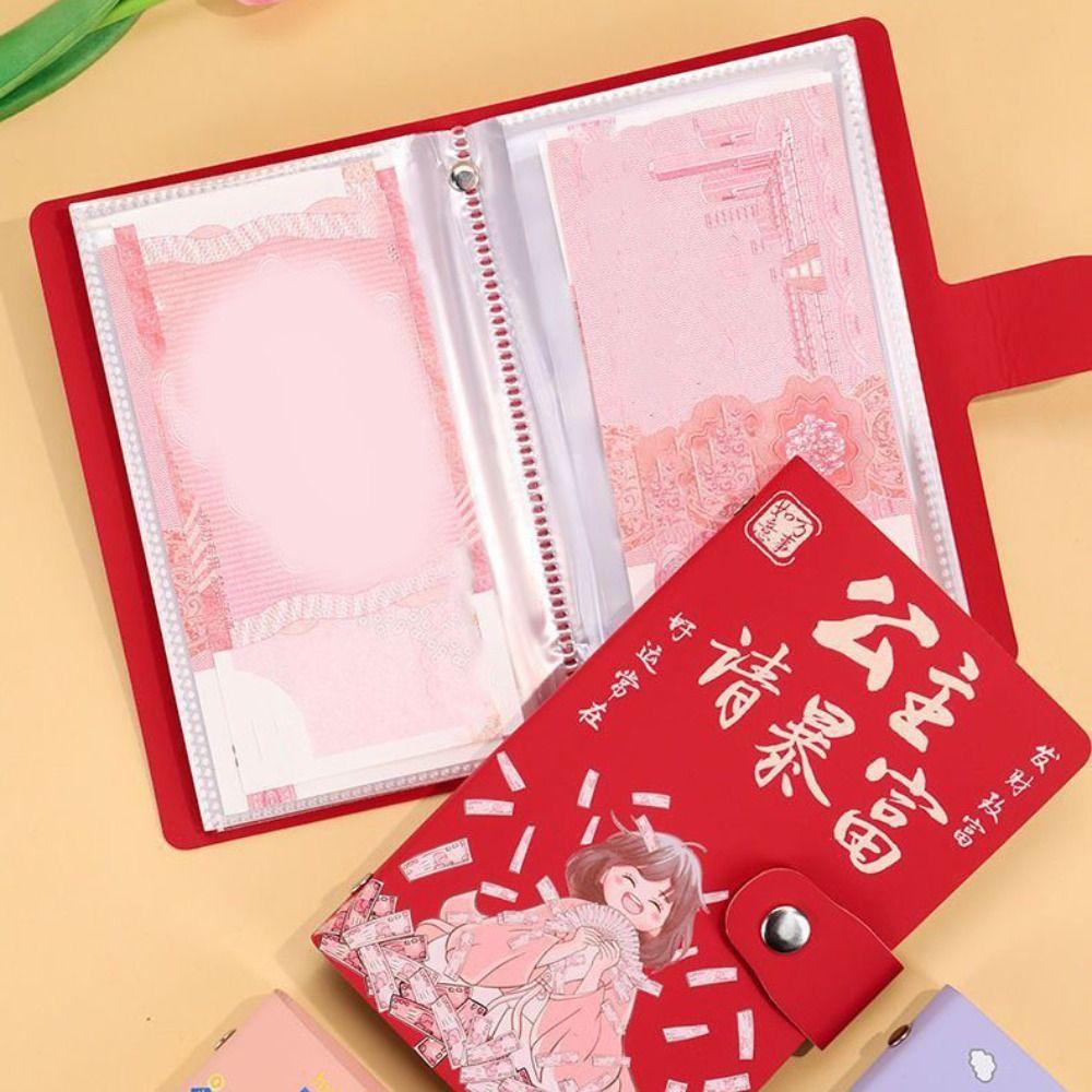 Cartoon Letter 100 Envelope Challenge Binder 50 Sheets Planner Organizer  for Budgeting Planner