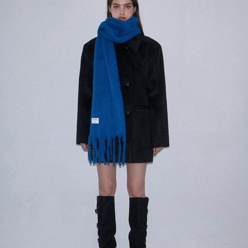 Rosefrantz Breiter Langer Schal [Kobaltblau]