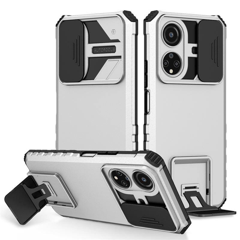 

Для Honor X7 2022 противоударный чехол для телефона с выдвижной камерой для Honer Honar X7 X 7 HonorX7 CMA-LX2 6,74 4G задняя крышка с подставкой For Honor X7 белый