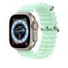 Silikonový řemínek YurKem Ocean pro Apple Watch 49 mm, 45 mm, 44 mm, 40 mm, 41 mm, 42 mm, 38 mm, pro iWatch Ultra řady 8, 7, 6, 5, 4, 3, SE