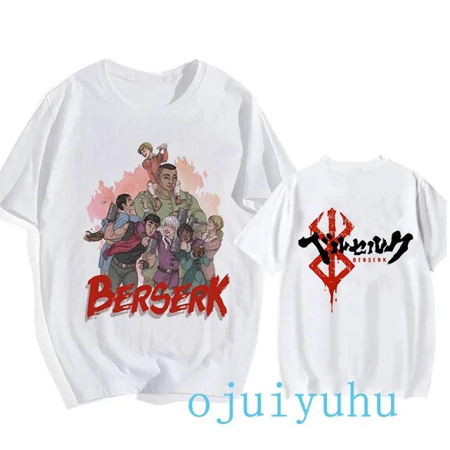 Graphic Japanese Anime Harajuku Berserk Guts Eyes Print Funny T Shirt Cool Summer T-shirt Manga Streetwear Tshirt Hip Hop Tees