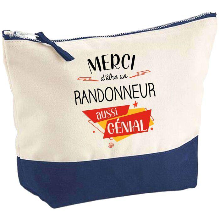 Trousse de maquillage - PLANETEE - Randonneur Merci Génial - Grand format - Coton - Impression sublimation HD