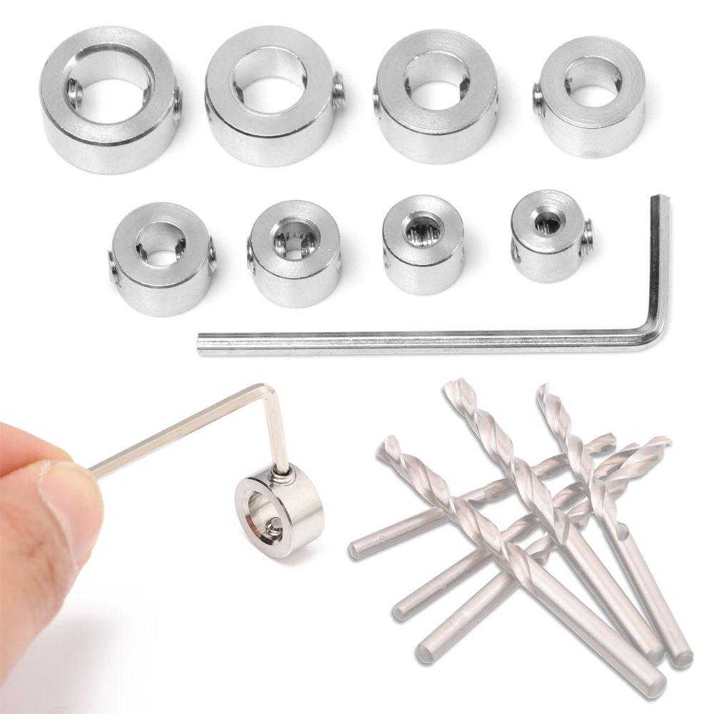 Practical Controlled Woodworking Ring Positioner Depth Stopper Ring Stop Bit Collar Drill Locator