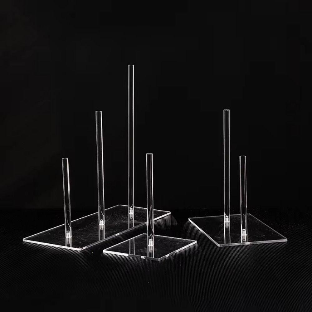 Square Base Acrylic Headband Holder Non-slip Hair Tie Display Rack  Dressing Table