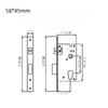 Modern Heavy Duty  Privacy  Round Lever Door Handle Aluminum Alloy for Bedroom Wooden Doors Apartment Use