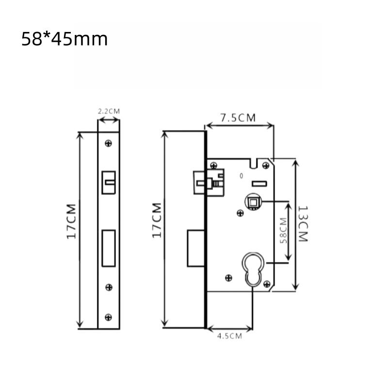 Modern Heavy Duty Privacy Round Lever Door Handle Aluminum Alloy for Bedroom Wooden Doors Apartment Use