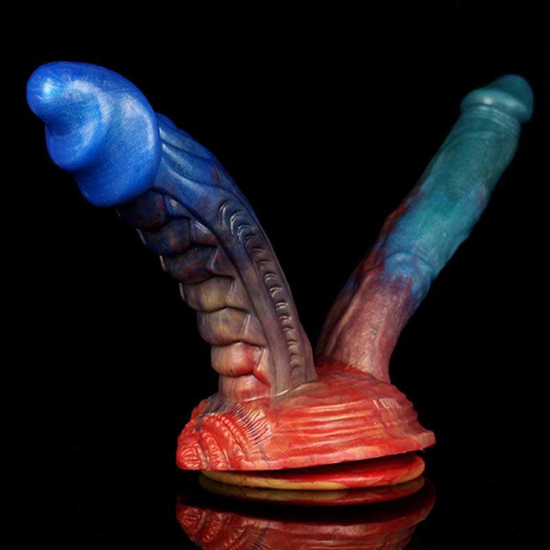 Silicone Double Headed Dildo with Suction Cup Masturbator Anal Plug Adult Sex Toy  Strap on Dick Femdom