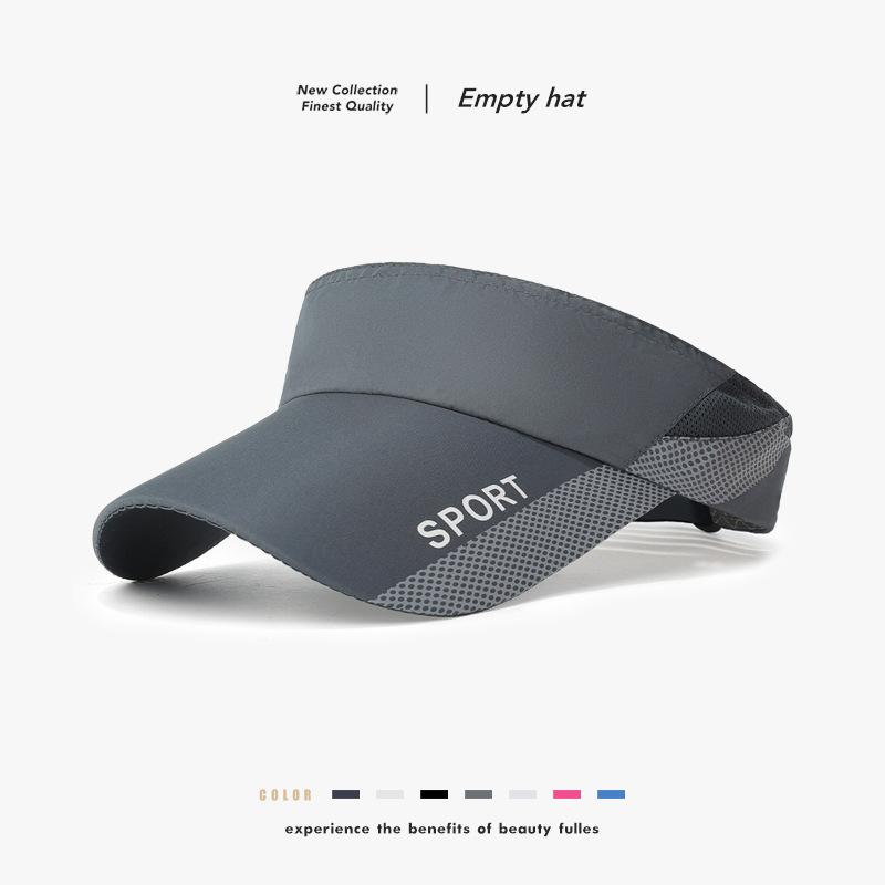 Fashion Empty Top Sun Protection Hat Men And Women Summer Quick-Drying Sun Hat Outdoor Cycling Casual Topless Sun Hat Men Tide