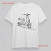 Scooter Minimalist Line Art T-shirt