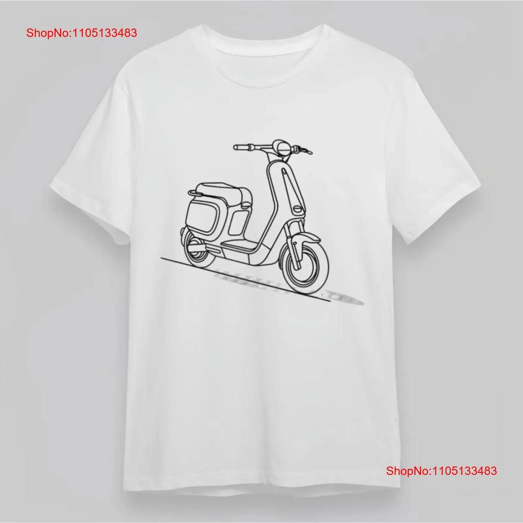 Scooter Minimalist Line Art T-shirt