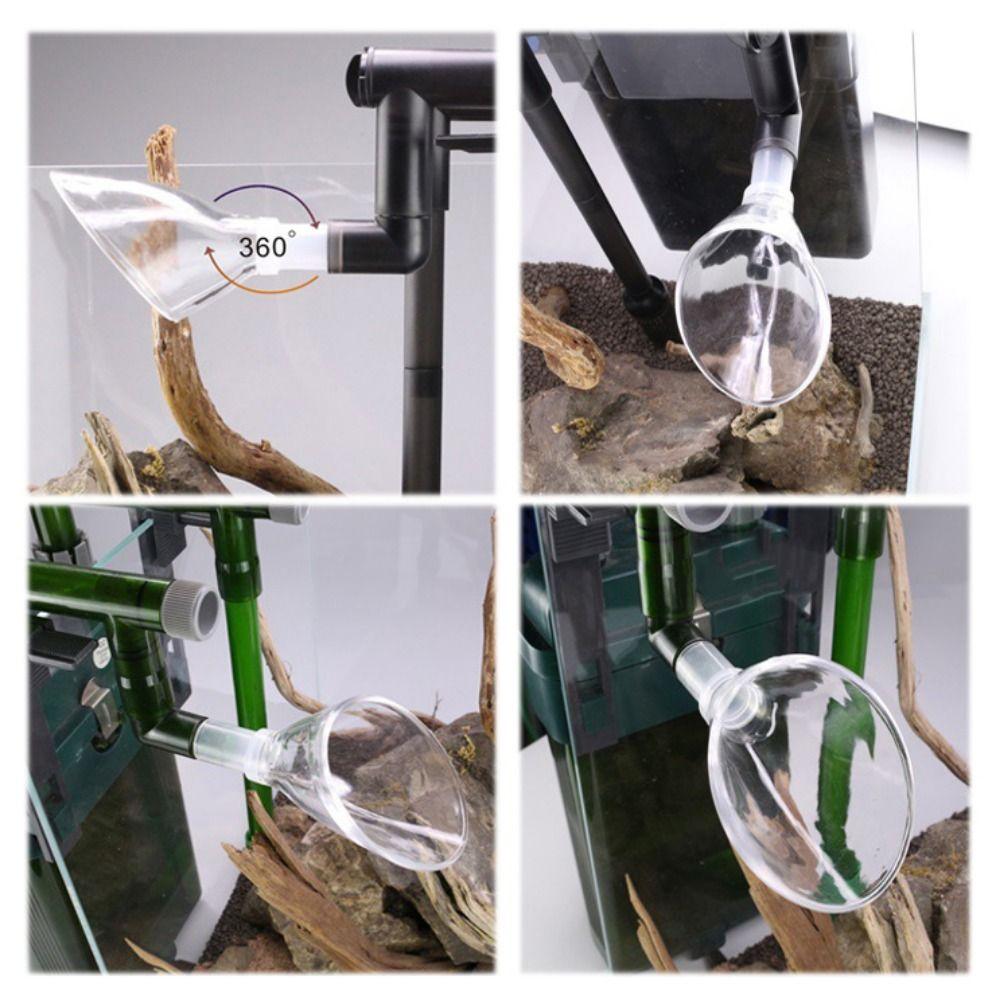 Acrylic Fish Tank Pipe Horn Outlet 12/16/22mm Aquarium Pipe Outlet Fish Tank