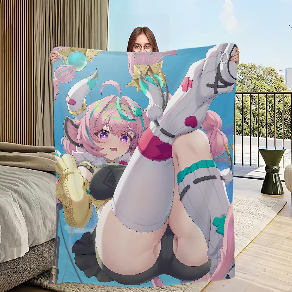 warm comfort soft Varesa plush blanket for sofa living room office NEW bedroom travel Genshin Impact gift single-sided printed