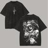 Toji Fushiguro T-Shirt Jujutsu Kaisen Herren Säurewäsche Verspielte Wolke Anime Streetwear Zauberer-Killer Vintage Bootleg Mode-T-Shirt
