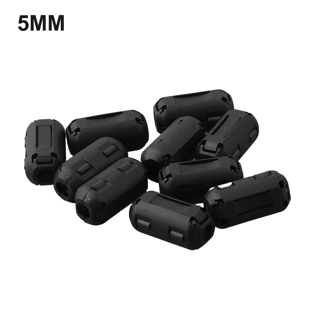 10xTDK  Ferrite Core Noise Suppressor Filter Ring Cable Clip On Wire RFI E&MI Noise Cancellation On USB Tool Replacement Parts