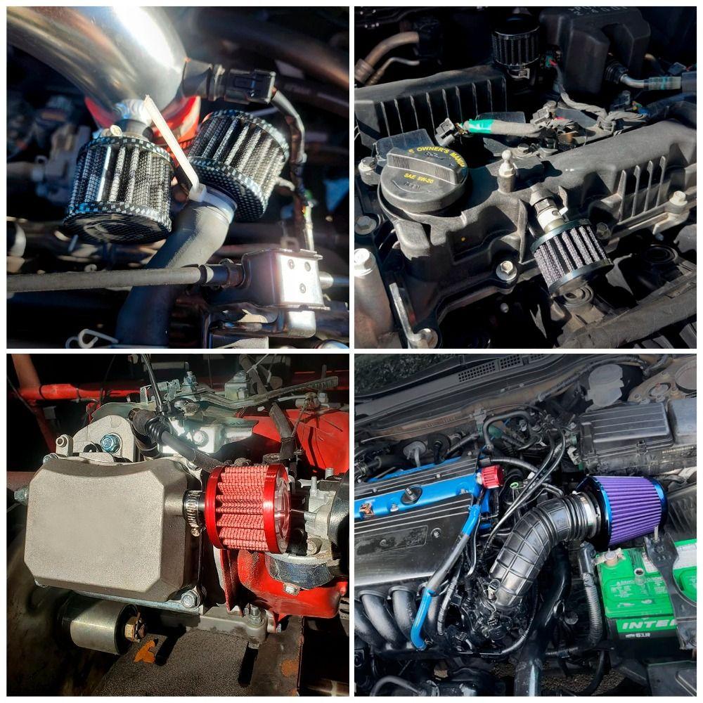 12mm Small Universal Air Filter High Flow Air Intake Filter Mushroom Head Filter  Engine Upgrade