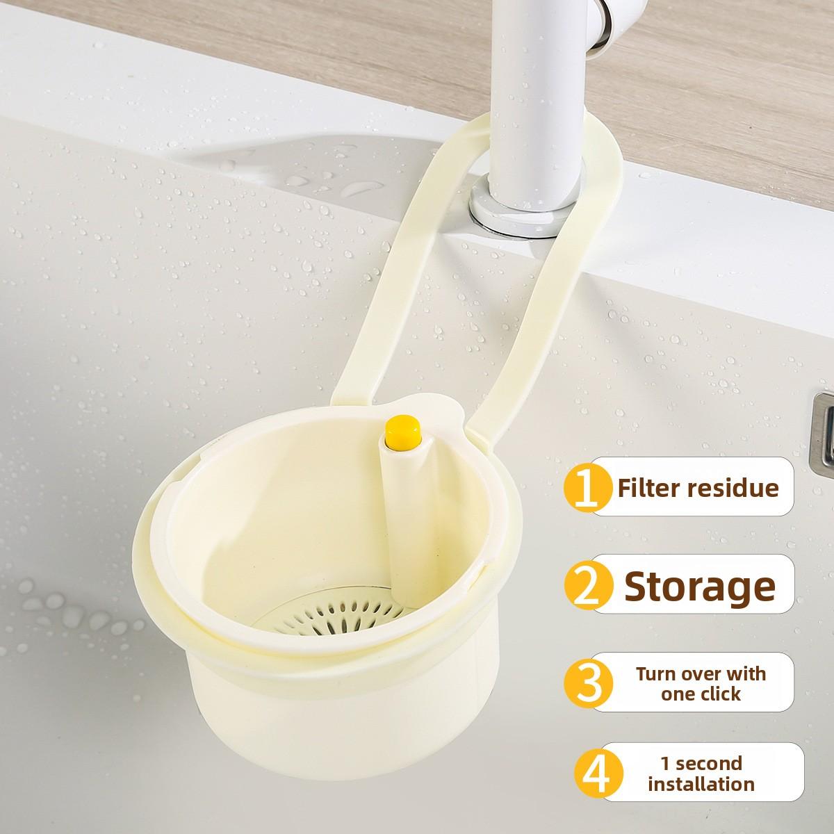 

Подвесная корзина для слива кухонной мойки, фильтр для пищевых отходов, корзина для мытья фруктов белый