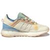 Adidas Originals ZX 2K Boost Pure Leather Fabric Sports Comfortable Slip Resistant Durable Low Top Lifestyle Casual Shoes Unisex Casual Shoes GZ3416