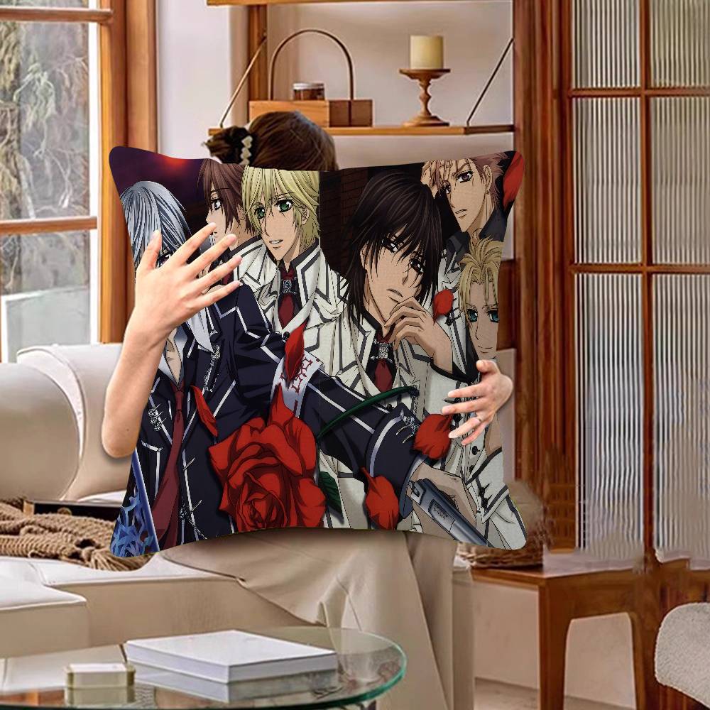 Anime V-Vampire Knight Pillow Cover For Bedroom Room And Living Room Sofa Decorative Cushion Cover