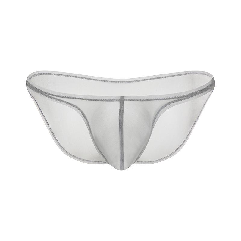 Men's Ultra-Light Ice Silk Transparent Thong Briefs