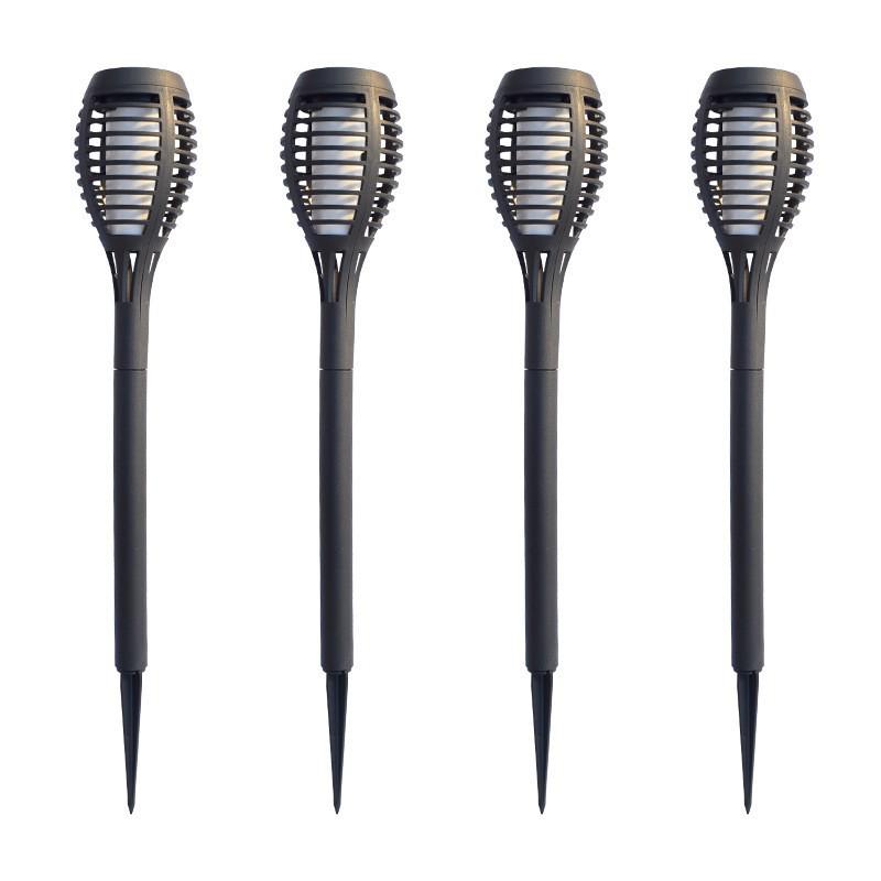 Solar Flame Ground Light: Outdoor Waterproof Garden Decoration Landscape Light In Stock